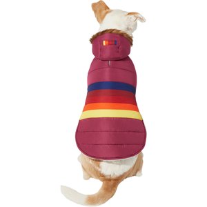 Frisco Mediumweight Colorblock Adventure Insulated Dog & Cat Parka, Red, Medium