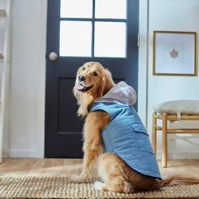 Show full view: Frisco Mediumweight Denim Insulated Dog & Cat Fleece Jacket, Large slide 7 of 9