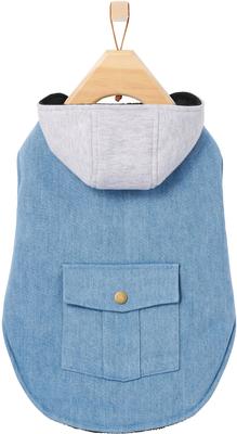 Show full view: Frisco Mediumweight Denim Insulated Dog & Cat Fleece Jacket, XX-Large slide 3 of 8