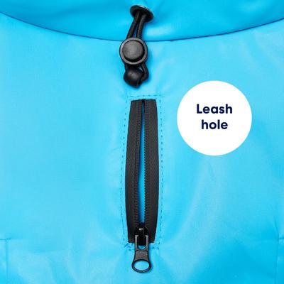 Show full view: Frisco Mediumweight High Visibility Fleece Lined Dog Coat with Snood, Large slide 6 of 10