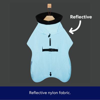 Show full view: Frisco Mediumweight High Visibility Fleece Lined Dog Coat with Snood, Medium slide 5 of 10