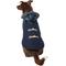 Show in main carousel: Frisco Mediumweight Plaid Hooded Insulated Dog & Cat Peacoat, Navy, X-Large slide 1 of 8