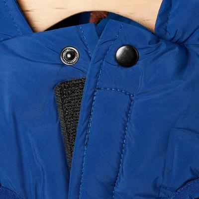 Show full view: Frisco Mediumweight Quilted Dog & Cat Puffer with Removable Hood, Blue, Medium slide 7 of 12