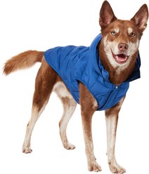 Frisco Mediumweight Quilted Dog & Cat Puffer with Removable Hood, Blue, X-Large slide 1 of 8