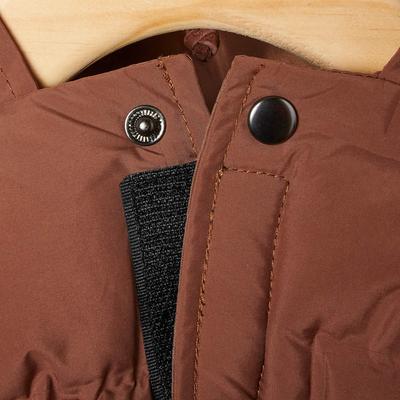 Show full view: Frisco Mediumweight Quilted Dog & Cat Puffer with Removable Hood, Brown, Large slide 7 of 12