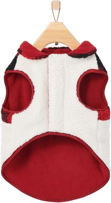 Show full view: Frisco Mediumweight Red Plaid Insulated Dog & Cat Sherpa Coat, XX-Large slide 4 of 8