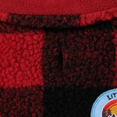 Show full view: Frisco Mediumweight Red Plaid Insulated Dog & Cat Sherpa Coat, XX-Large slide 5 of 8