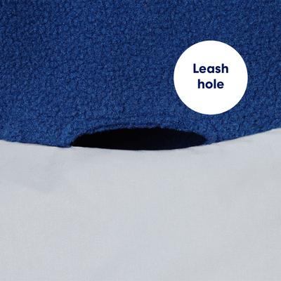 Show full view: Frisco Mediumweight Reflective Fleece Lined Quilted Dog & Cat Coat, Gray, Medium slide 7 of 13