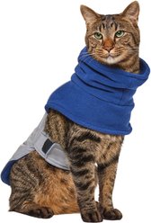 Frisco Mediumweight Reflective Fleece Lined Quilted Dog & Cat Coat, Gray, Small
