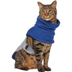 Frisco Mediumweight Reflective Fleece Lined Quilted Dog & Cat Coat, Gray, Small