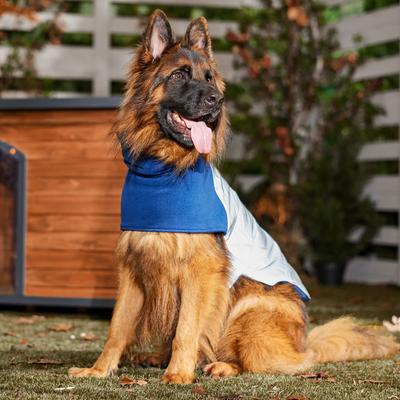 Show full view: Frisco Mediumweight Reflective Fleece Lined Quilted Dog & Cat Coat, Gray, XX-Large slide 7 of 11