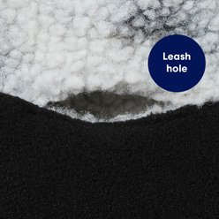 Frisco Mediumweight Reversible Two-Tone Fleece & Sherpa Dog & Cat Vest, Black, Small slide 2 of 9