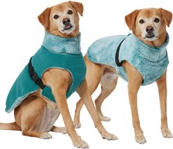 Frisco Mediumweight Reversible Two-Tone Fleece & Sherpa Dog & Cat Vest, Teal, Large slide 1 of 8