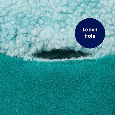 Show full view: Frisco Mediumweight Reversible Two-Tone Fleece & Sherpa Dog & Cat Vest, Teal, Large slide 5 of 10