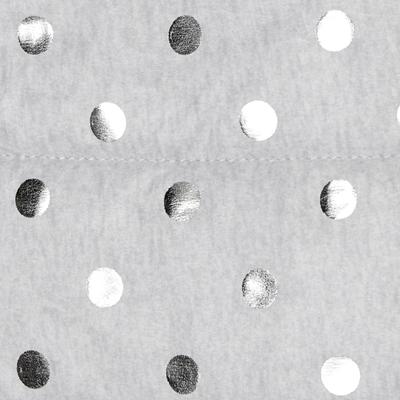 Show full view: Frisco Mediumweight Silver Polka Dotted Insulated Dog & Cat Coat, Gray, Large slide 5 of 7