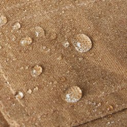 Frisco Mediumweight Waxed Canvas Dog & Cat Flannel Lined Coat, Tan, Medium slide 2 of 9