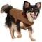 Show in main carousel: Frisco Mediumweight Waxed Canvas Dog & Cat Flannel Lined Coat, Tan, Small slide 3 of 13