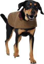 Frisco Mediumweight Waxed Canvas Dog & Cat Flannel Lined Coat, Tan, X-Large