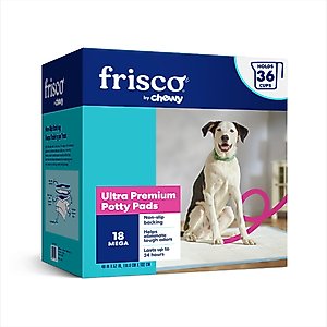Frisco Mega Ultra Premium Non-Skid Dog Training & Potty Pads, 46 x 52-in, 18 count