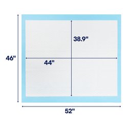 Frisco Mega Ultra Premium Non-Skid Dog Training & Potty Pads, 46 x 52-in, 18 count slide 2 of 9