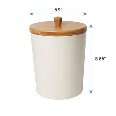 Show full view: Frisco Melamine Dog & Cat Treat Jar with Bamboo Lid, 8 cup slide 4 of 6