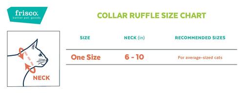 Show full view: Frisco Merry Print Cat Ruffle Collar with Bells, One Size slide 2 of 7