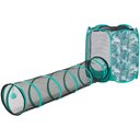 Frisco Mesh Outdoor Pop-up Cat Hexagon Playpen & Tunnel, Leaf, 30-in L x 27-in H