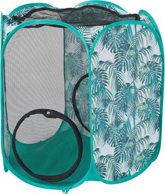 Show full view: Frisco Mesh Outdoor Pop-up Cat Hexagon Playpen & Tunnel, Leaf, 30-in L x 27-in H slide 4 of 9