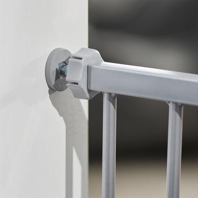 Show full view: Frisco Metal Pattern Extra Tall Auto-close Dog Gate, 41-in, Gray slide 4 of 8