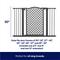 Show in main carousel: Frisco Metal Pattern Extra Wide Auto-close Dog Gate, 30-in, Black slide 2 of 8