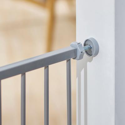 Show full view: Frisco Metal Pattern Extra Wide Auto-close Dog Gate, 30-in, Gray slide 4 of 8