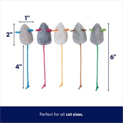 Frisco Mice Plush Cat Toy with Catnip, 5 count slide 2 of 4