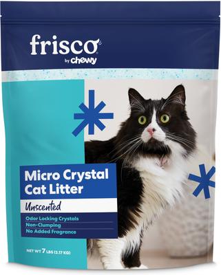 Show full view: Frisco Micro Crystal Unscented Non-Clumping Crystal Cat Litter, 7-lb bag, bundle of 4 slide 3 of 8