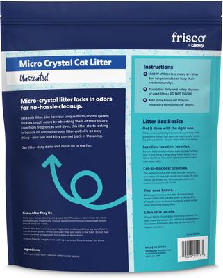Show full view: Frisco Micro Crystal Unscented Non-Clumping Crystal Cat Litter, 7-lb bag, bundle of 4 slide 4 of 8