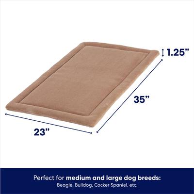 Show full view: Frisco Micro Terry Dog Crate Mat, Taupe, 36-in slide 2 of 6