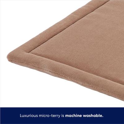 Show full view: Frisco Micro Terry Dog Crate Mat, Taupe, 42-in slide 3 of 6
