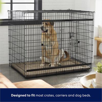 Show full view: Frisco Micro Terry Dog Crate Mat, Taupe, 42-in slide 4 of 6