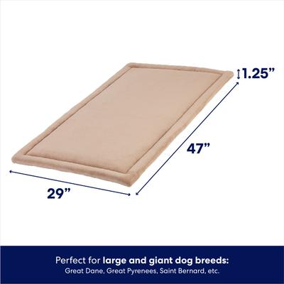 Show full view: Frisco Micro Terry Dog Crate Mat, Taupe, 48-in slide 2 of 6