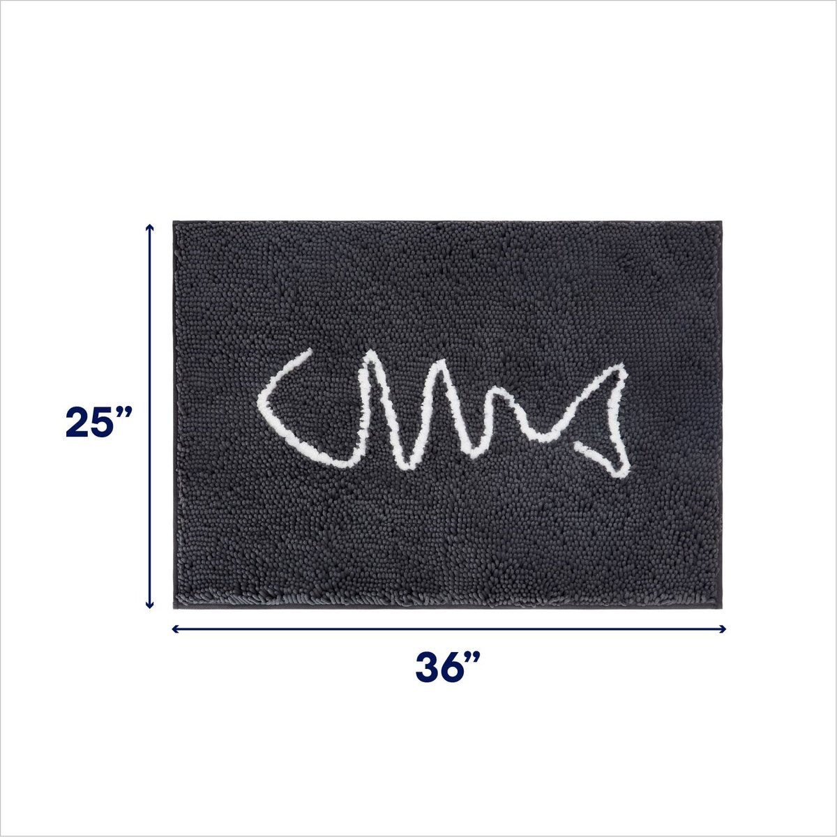Frisco Microfiber Chenille Fish Bone Litter Mat