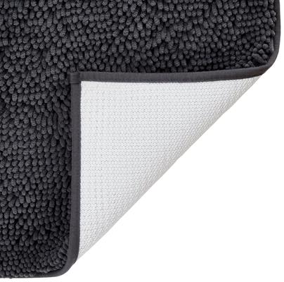 Show full view: Frisco Microfiber Chenille Paw Print Doormat, Gray slide 4 of 7