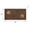 Show in main carousel: Frisco Microfiber Chenille Paw Print Doormat Runner, Brown slide 2 of 5