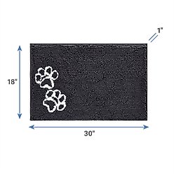 Frisco Microfiber Chenille Paw Print Mat, Large slide 2 of 4