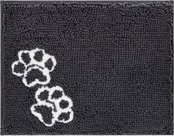 Frisco Microfiber Chenille Paw Print Mat, Small/Medium