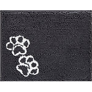 Frisco Microfiber Chenille Paw Print Mat, Small/Medium