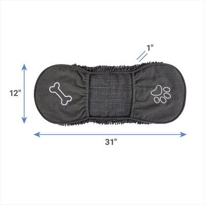 Show full view: Frisco Microfiber Chenille Shammy Towel, Gray, Small/Medium slide 2 of 6