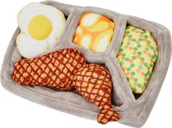 Frisco Microwave Dinner Interactive Plush Squeaky Dog Toy, Small/Medium