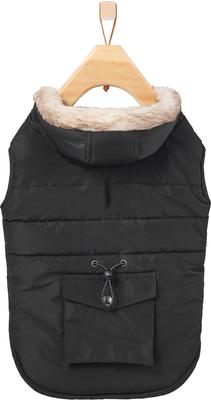 Show full view: Frisco Mid-Heavyweight Cinching Insulated Dog & Cat Parka, Black/Red Plaid, Small slide 4 of 9