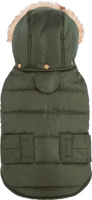 Show full view: Frisco Mid-Heavyweight Portland Insulated Dog & Cat Parka, Olive, Small slide 5 of 12