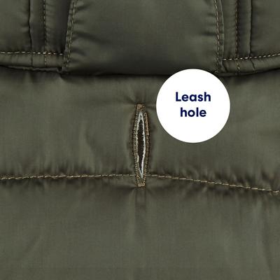 Show full view: Frisco Mid-Heavyweight Portland Insulated Dog & Cat Parka, Olive, Small slide 8 of 12