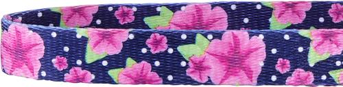 Show full view: Frisco Midnight Floral Polyester Personalized Dog Collar, XS - Neck: 8 - 12-in, Width: 5/8-in slide 5 of 8